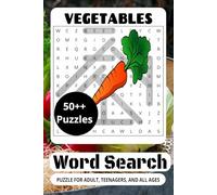 Vegetables Word Search Puzzle Book: Easy to Read Print | 6 x 9 inches, 144 pages | 70+ puzzles - Gift for Vacations, Holidays, and Relaxing Times