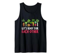 Vegetales de raíz coloridos y motivacionales entre sí Camiseta sin Mangas