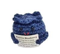 Vegetales de soporte de crochet - Cebolla de cebolla, Blueberry Bunny Doll | Alegre compañero de punto, juguetes de aliento de dibujos animados , regalo de lujos hechos a mano para comodidad, al