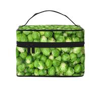 Vegetales Verdes, Bolsa de Maquillaje Bolsa de cosméticos Bolsa de artículos de tocador de Viaje portátil Estuche para lápices Bolsa de artículos de tocador