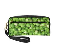 Vegetales Verdes, Bolsa de Maquillaje Bolsa de cosméticos Bolsa de Aseo de Viaje portátil Estuche de Cuero para Mujeres y niñas