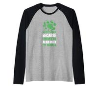 Vegetariano Alinear con Mi Moral Estilo De Vida Verde Camiseta Manga Raglan