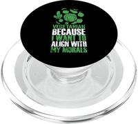 Vegetariano Alinear con Mi Moral Estilo De Vida Verde PopSockets PopGrip para MagSafe