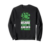 Vegetariano Alinear con Mi Moral Estilo De Vida Verde Sudadera