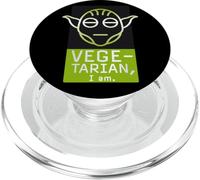 Vegetariano Bio Verde Humor LOL Vegetariano i Am Yoga Orgulloso PopSockets PopGrip para MagSafe