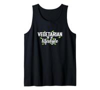Vegetariano es un Estilo de Vida Alimentación Saludable Camiseta sin Mangas