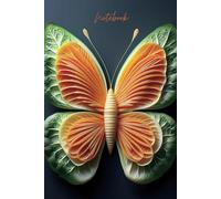 Veggie Butterfly Notebook - 6x9 Lined Notebook for Foodies, Cooks, and Creative Minds, 100 Pages
