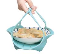 Veggie - Cesta de vapor de silicona de alimenticio multiuso, apta para lavavajillas con pies fuertes | Herramienta de cocina plegable, inserto de vapor saludable, sartén de ajuste universal