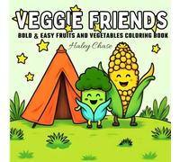 Veggie Friends: Bold and Easy Coloring Book for Kids, Adults and Seniors