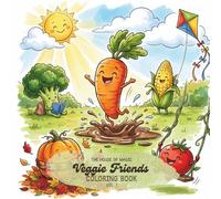 Veggie Friends Coloring Book: 20 Kawaii Vegetable Scene Pages for Kids Ages 3-6 (Travel Buddies™ - Mix & Match Coloring Books for Kids)