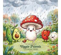 Veggie Friends Coloring Book Vol. 2 for Kids Ages 3-6: 20 Kawaii Vegetable Scene Pages - Part of the Travel Buddies Coloring Book Collection (Travel Buddies™ - Mix & Match Coloring Books for Kids)