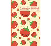 Veggie Journal : carnet de notes tomates: notebook cartoon 100 pages | 13x20cm