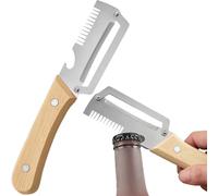 Veggie Peeler - Multi Functional Slicer Tool Set, Vegetable Peelers with Bottle Opener Two Piece Peeling Slicing Shredding Kitchen Accessory | Suitable Ideal Perfect for Daily Cooking Meal Preparation