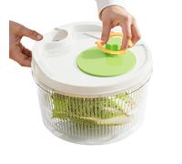 Veggie Spinner Fruit Cleaner Manual Crank Salad Container With Drain Spout