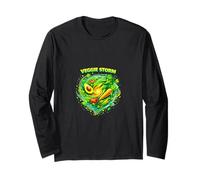 Veggie Storm Plant Power Diseño de Alimentos Frescos Manga Larga