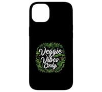 Veggie Vibes Only Plant Based Vegetarian Vegan Lifestyle Carcasa para iPhone 14 Plus