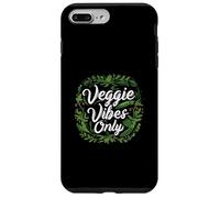 Veggie Vibes Only Plant Based Vegetarian Vegan Lifestyle Carcasa para iPhone 7 Plus/8 Plus