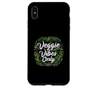 Veggie Vibes Only Plant Based Vegetarian Vegan Lifestyle Carcasa para iPhone XS MAX