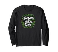 Veggie Vibes Only Plant Based Vegetarian Vegan Lifestyle Manga Larga