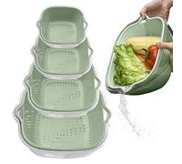 Veggie Wash Strainer, Salad Spinner Bowl, Kitchen Gadget Tool, Thickened Food Strainer, Efficient Colander Strainer, Multi-use Food Strainer, Multi-Purpose Strainer Bowl for Veggies, Pasta, and Rice