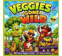 Veggies Gone Wild: 40 Funny Veggies to Color for Adults & Teens - Hilarious Vegetable Characters with Wild Jobs, Big Personalities, and Zero Chill