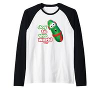 VeggieTales Joy To The World Larry The Cucumber Camiseta Manga Raglan