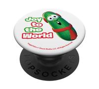 VeggieTales Joy To The World Larry The Cucumber PopSockets PopGrip Adhesivo