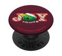 VeggieTales Joy To The World Singing Percy Pea PopSockets PopGrip Adhesivo