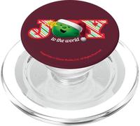 VeggieTales Joy To The World Singing Percy Pea PopSockets PopGrip para MagSafe