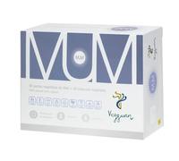 VEGGUNN - MUM - Complejo Vitamínico para el Embarazo y la Lactancia - 30 Cápsulas Duras y 30 Perlas Blandas - Con Ácido Fólico, Vitamina D, Omega 3, Hierro y Selenio - 100% Natural y Vegano