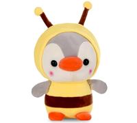 VEghee Cuddly Toy Penguin Bee, 25 cm Plush Toy, Penguin Bee Plush Stuffed Toy, Penguin Bee Soft Filled Cushion, Animal Plush Cushion Toy Gift for Children, Girls, Boys, Cuddly Toys (amarillo)