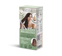 VEGLISS Alisado Brasileño de Keratina Vegetal Nueva Fórmula Alisado Brasileño en Casa Vegano Alisa Hidrata y Repara el Cabello Reduce el encrespamiento y Frizz hasta 12 Semanas