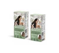 VEGLISS - Kit Alisado Brasileño en Casa con Queratina Vegetal - Champú 30 ml + Tratamiento 120 ml - Fórmula Vegana - Anti Frizz - Liso Hasta 12 Semanas - Hidrata y Controla Volumen (Pack de 2_FBA)