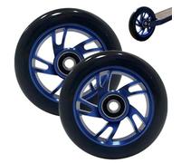 VEGOATY 2 ruedas de repuesto para scooter: ruedas de 100 x 24 mm con rodamientos ABEC-11 de aleación de aluminio, neumáticos silenciosos compatibles con la mayoría de scooters de acrobacias y
