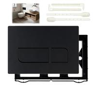 VEGOATY Placa de pulsador de inodoro de ABS: placa de empuje compatible con Geberit Sigma 01/20/30/50/UP300/UP320 elementos de pared preliminar, placas de accionamiento, doble descarga con juego de