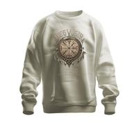 Vegvisir I Find My Way I Trust In My Sudadera Sudadera, Natural, XXL