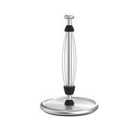VEHHE Simply Tear - Soporte para toallas de papel para encimera con almohadilla antideslizante de EVA, función de amortiguación con base pesada para baño y cocina (plateado)