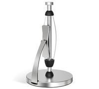 VEHHE Soporte para rollo de cocina, soporte para toallas de papel con brazo de resorte, soportes para toallas de cocina con efecto de amortiguación silencioso, papel fácil de rasgar con una sola mano,