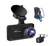 Vehicle Camera - Front and Rear Video Capture for Cars and Trucks | Wide Angle Lens with Motion Detection Parking, Night Driving Recording, GPS Tracking for Travel Adventure Security