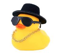 Vehicle Dashboard Duck - Cars Ducks Decorations, Rubber Duck Crowns | Compact Vehicle Crown Duckling Toy, Good Locking Cap Birds Sunglasses Toy Car Van Table Decorations