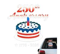 Vehicle Decal, Car Sticker, America 250th, Patriotic Style Function, Professional Automotive Gear, Body Tool For Celebrating Anniversaries On SUVs Trucks Or RVs During Veterans Parades In 2026