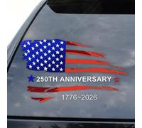 Vehicle Decals - Flexible Vinyl Commemorative Independence Body Artwork Strong Bond Finish, Weather Safe Decorative Marking | Travel Commute Road Trip Veteran Display Memorial Pride