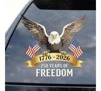 Vehicle Decals - Flexible Vinyl Commemorative Independence Body Artwork Strong Bond Finish, Weather Safe Decorative Marking | Travel Commute Road Trip Veteran Display Memorial Pride
