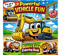 VEHICLE FUN: Construction Vehicles Coloring Book, Activity book for Kids Ages 5-10: Powerful VEHICLE FUN Featuring Excavators, Dump Trucks, Cranes & Heavy Equipment