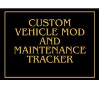Vehicle Maintenance Logbook: Enthusiast's Maintenance & Modification Logbook