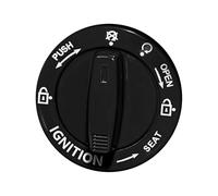 Vehicle Push Start Button Cover, 7/5.3/3.2 pulgadas, protector de arranque del motor de aleación, ajuste interior, diseño fresco, apto para decoración de coche, rojo, azul, negro y