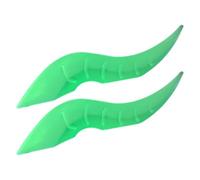 Vehicle Roof Decor Dragon Horn Set, Auto Exterior No Drill Ornament Install, for Car Modification Use, Black ABS Build Material, Daily Driving Travel Adventure Halloween Styling Use