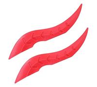 Vehicle Roof Decor Dragon Horn Set, Auto Exterior No Drill Ornament Install, for Car Modification Use, Black ABS Build Material, Daily Driving Travel Adventure Halloween Styling Use
