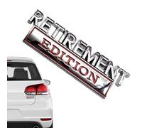 Vehicle Sticker, Commemorative Retirement Edition Decal, 3D Badge with Finish, Exterior Car Decor with Stylish Look, Auto Emblem with Compact Design, Car Upgrade
