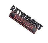 Vehicle Sticker, Commemorative Retirement Edition Decal, 3D Badge with Finish, Exterior Car Decor with Stylish Look, Auto Emblem with Compact Design, Car Upgrade
